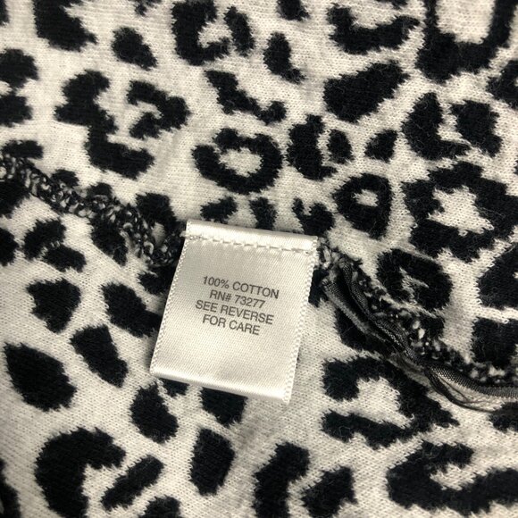 Zebra Open Front Jacket Womens Size XL Animal Print Cotton Cardigan Mob Wife - Picture 6 of 8